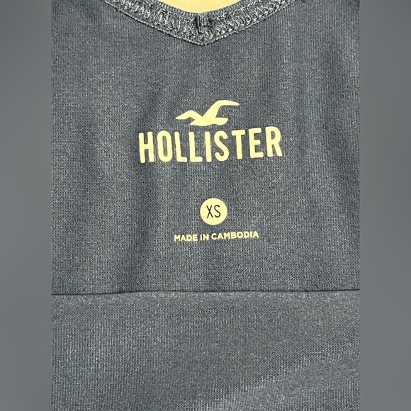 Hollister Soft Stretch Seamless Fabric Women's Blue Crop Top Size XS - Picture 7 of 9